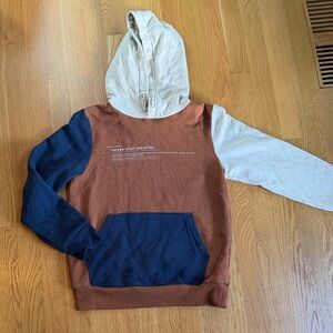Next Direct Brown and Blue Kids Hoodie
